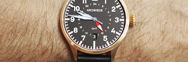 Archimede Pilot 42 GMT Bronze