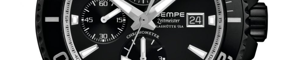 Wempe Glashütte I/SA Zeitmeister Sport Taucher Chronograph DLC